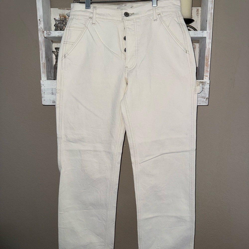 Abercrombie & Fitch White Denim